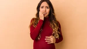 tokofobi nedeniyle korku yaşayan hamile kadın