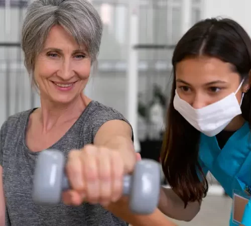 felç fizik tedavi nerede yapılır fizik tedavi uygulanan kadın