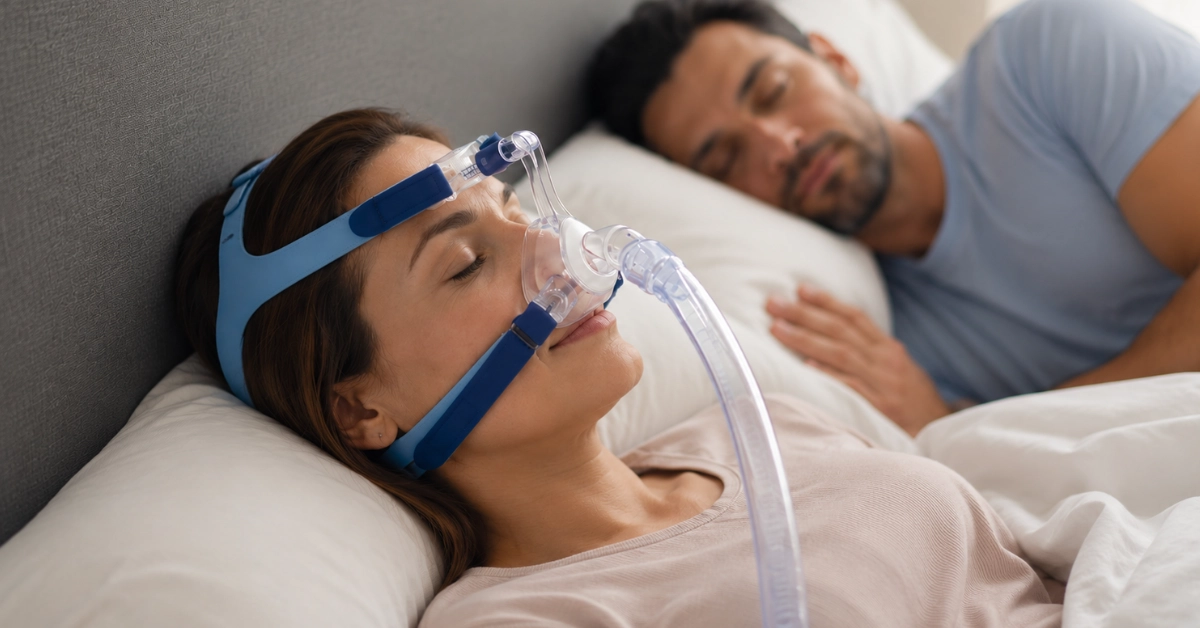 CPAP cihazı uyku sırasında hava yolunun açık kalmasına yardımcı olur.